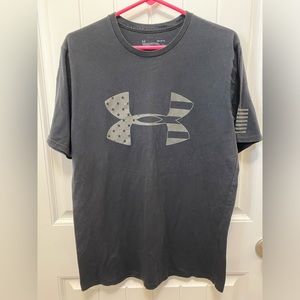 Under Armour black tee with UA logo on front. Size Medium.